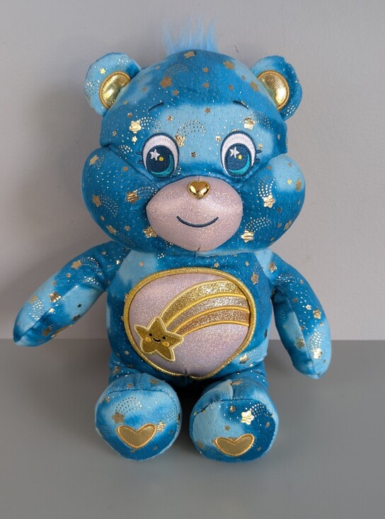 Care Bears Other - Care Bears Collector Edition Wish Bear, Gold Stars, Glowing Belly